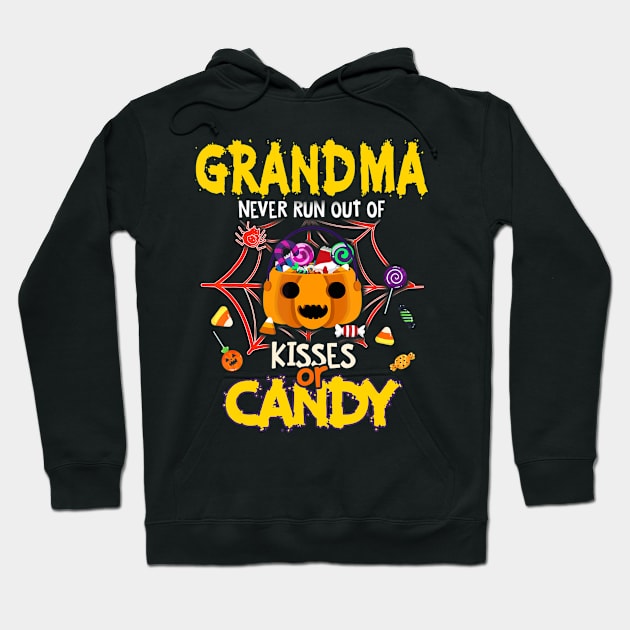 Grandma Never Runs Out Of Kisses Or Candy Halloween Hoodie by adrinalanmaji